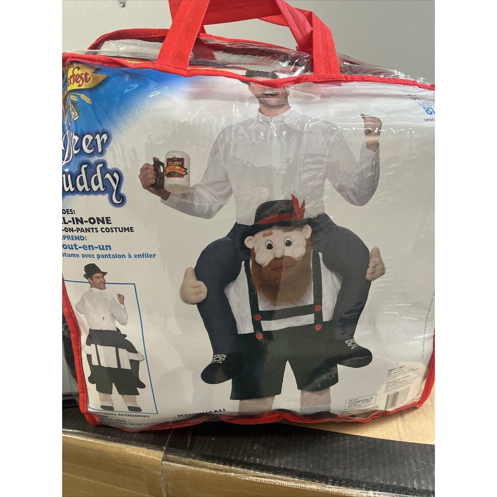 Shoulder Riding Adult Costume: Beer Buddy Men’s One Size